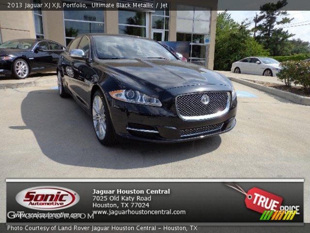2013 Jaguar XJ XJL Portfolio in Ultimate Black Metallic