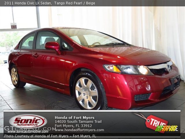2011 Honda Civic LX Sedan in Tango Red Pearl