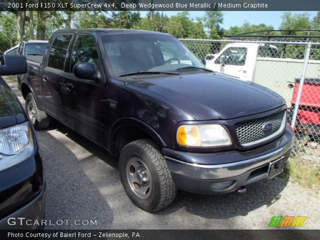 2001 Ford F150 XLT SuperCrew 4x4 in Deep Wedgewood Blue Metallic