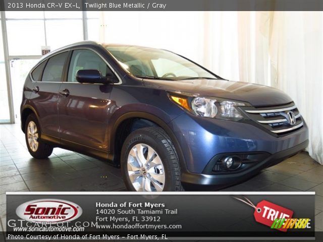 2013 Honda CR-V EX-L in Twilight Blue Metallic