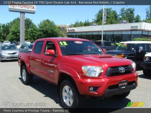 2012 Toyota Tacoma V6 TRD Sport Double Cab 4x4 in Barcelona Red Metallic