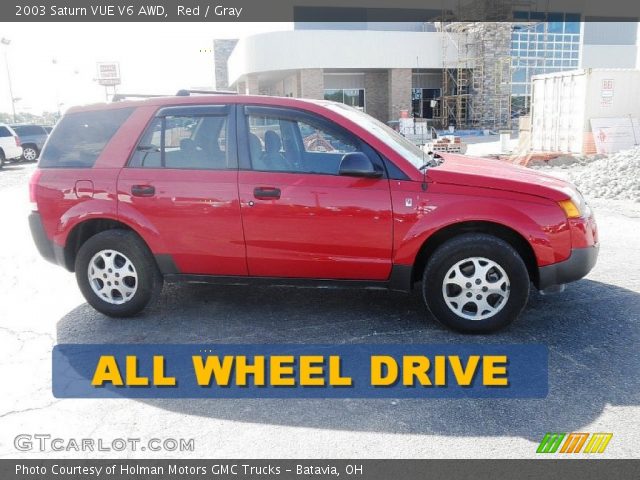 2003 Saturn VUE V6 AWD in Red