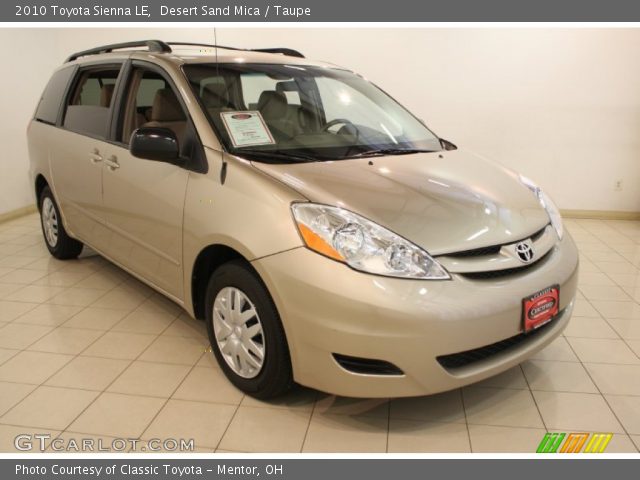 2010 Toyota Sienna LE in Desert Sand Mica