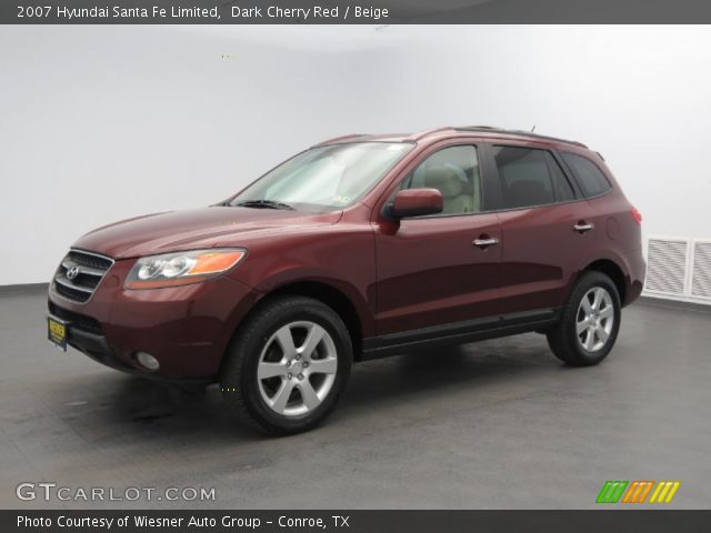 2007 Hyundai Santa Fe Limited in Dark Cherry Red