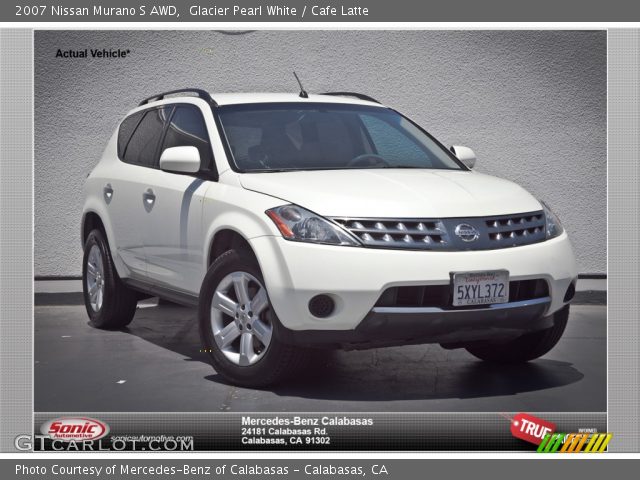 2007 Nissan Murano S AWD in Glacier Pearl White