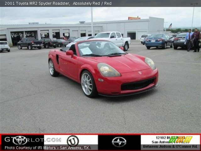 2001 Toyota MR2 Spyder Roadster in Absolutely Red