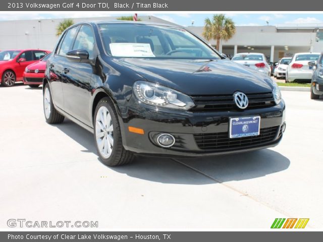2013 Volkswagen Golf 4 Door TDI in Black