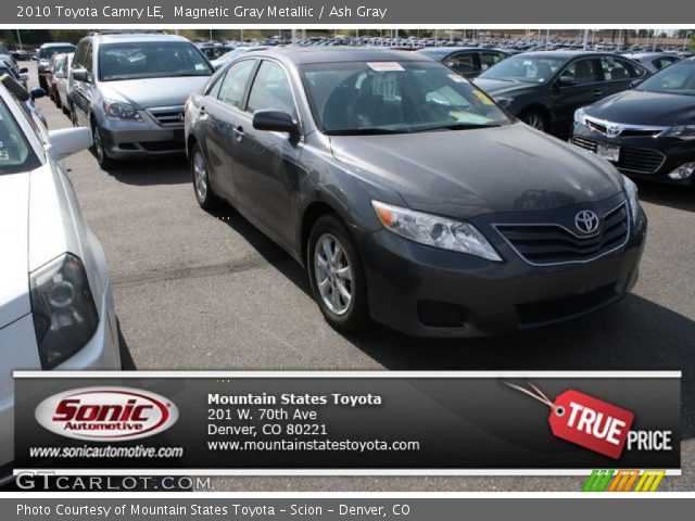 2010 Toyota Camry LE in Magnetic Gray Metallic