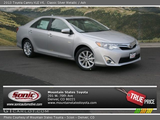 2013 Toyota Camry XLE V6 in Classic Silver Metallic