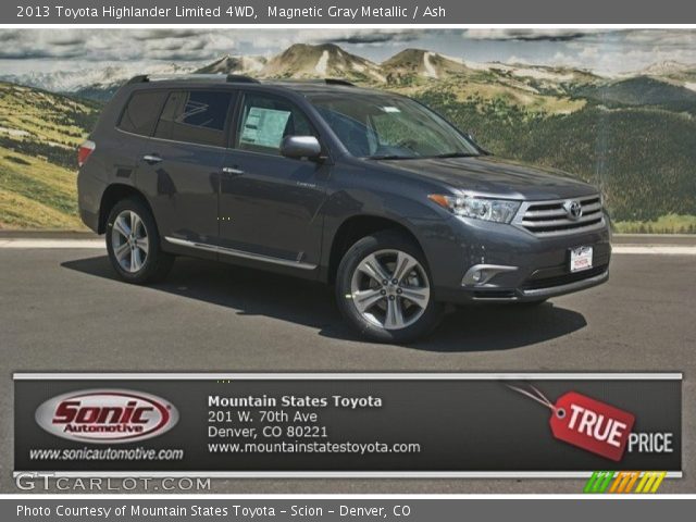 2013 Toyota Highlander Limited 4WD in Magnetic Gray Metallic