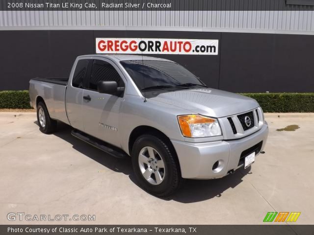 2008 Nissan Titan LE King Cab in Radiant Silver