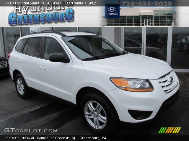 2010 Hyundai Santa Fe GLS 4WD in Pearl White