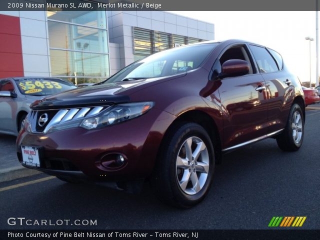 2009 Nissan Murano SL AWD in Merlot Metallic