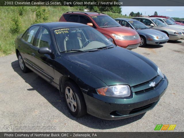 2003 Chevrolet Cavalier LS Sedan in Dark Green Metallic