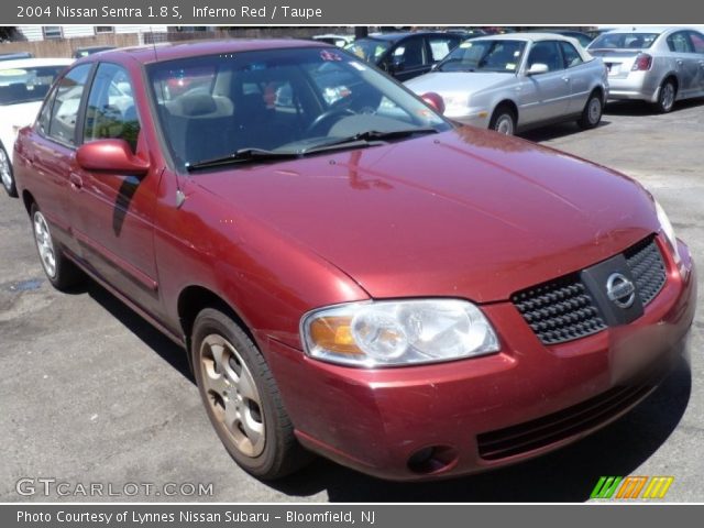 2004 Nissan Sentra 1.8 S in Inferno Red