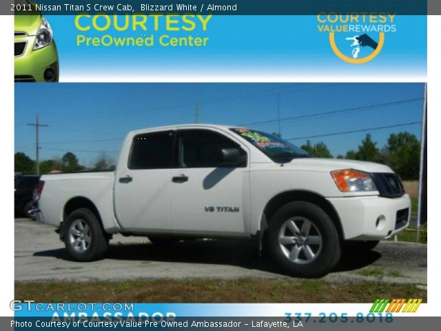 2011 Nissan Titan S Crew Cab in Blizzard White