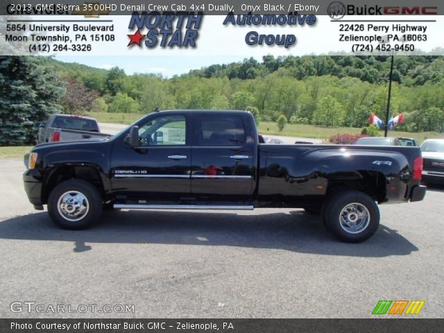 2013 GMC Sierra 3500HD Denali Crew Cab 4x4 Dually in Onyx Black