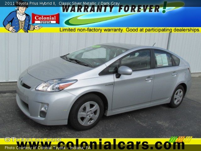 2011 Toyota Prius Hybrid II in Classic Silver Metallic