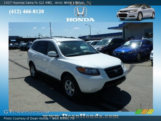 2007 Hyundai Santa Fe GLS 4WD in Arctic White