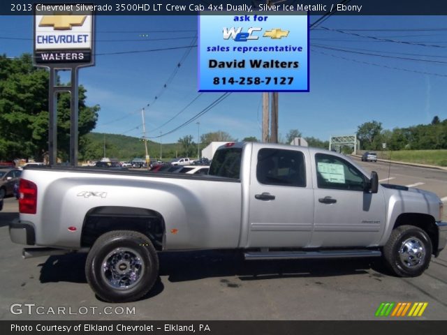 2013 Chevrolet Silverado 3500HD LT Crew Cab 4x4 Dually in Silver Ice Metallic