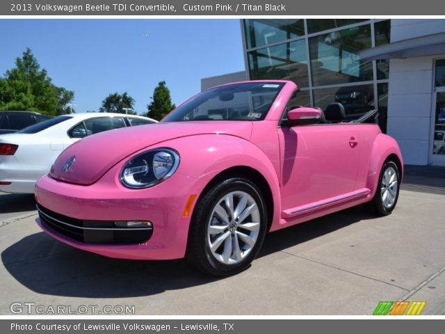 2013 Volkswagen Beetle TDI Convertible in Custom Pink