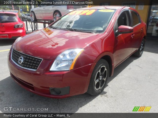 2007 Nissan Sentra 2.0 in Sonoma Sunset Red