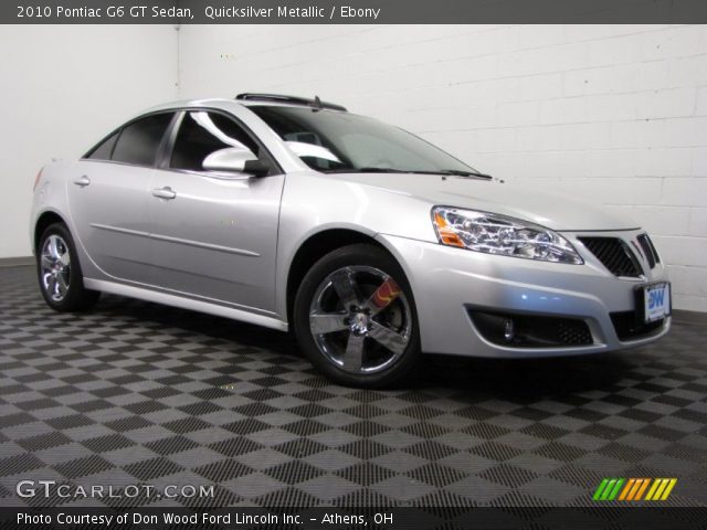 2010 Pontiac G6 GT Sedan in Quicksilver Metallic