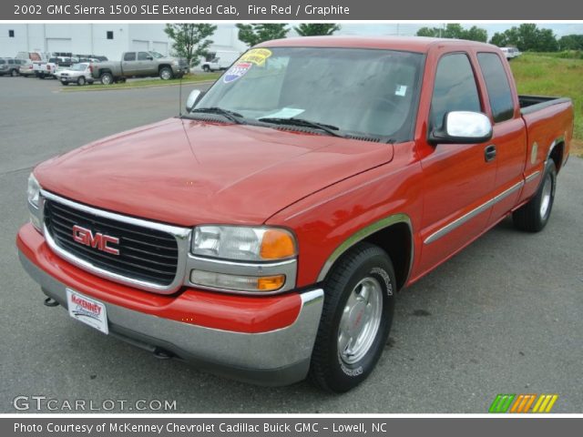 2002 GMC Sierra 1500 SLE Extended Cab in Fire Red