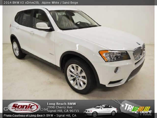 2014 BMW X3 xDrive28i in Alpine White