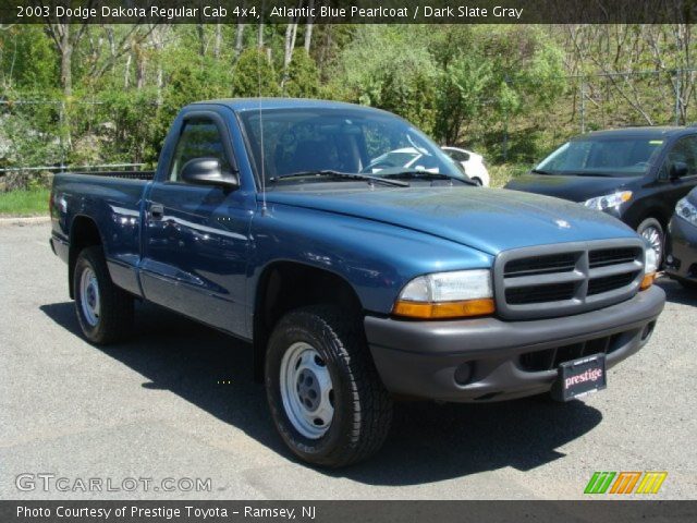2003 Dodge Dakota Regular Cab 4x4 in Atlantic Blue Pearlcoat