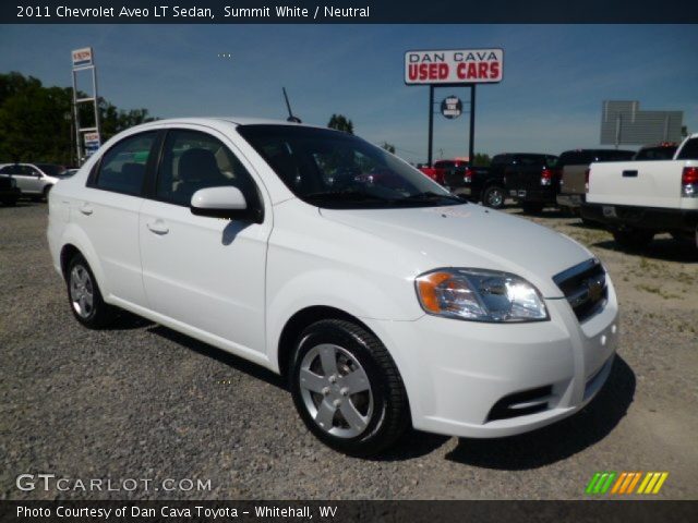 2011 Chevrolet Aveo LT Sedan in Summit White