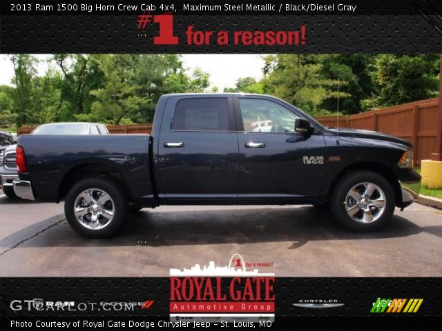 2013 Ram 1500 Big Horn Crew Cab 4x4 in Maximum Steel Metallic