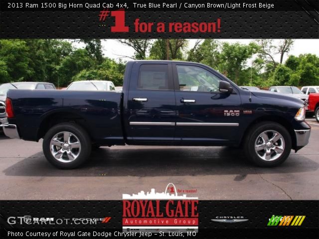 2013 Ram 1500 Big Horn Quad Cab 4x4 in True Blue Pearl