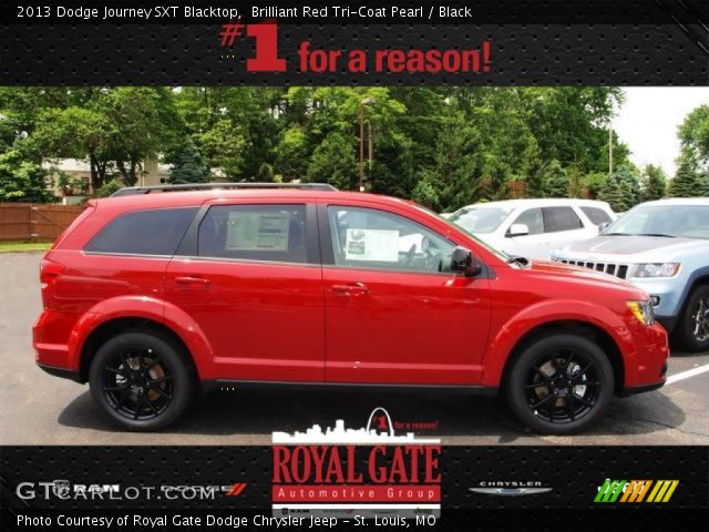 2013 Dodge Journey SXT Blacktop in Brilliant Red Tri-Coat Pearl