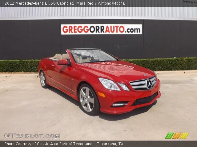 2012 Mercedes-Benz E 550 Cabriolet in Mars Red
