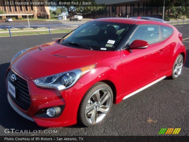 2013 Hyundai Veloster Turbo in Boston Red