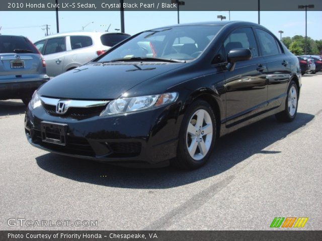 2010 Honda Civic LX-S Sedan in Crystal Black Pearl