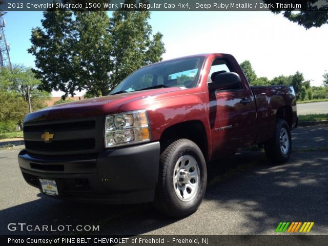 2013 Chevrolet Silverado 1500 Work Truck Regular Cab 4x4 in Deep Ruby Metallic