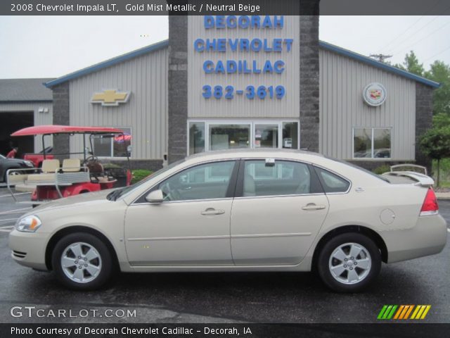 2008 Chevrolet Impala LT in Gold Mist Metallic