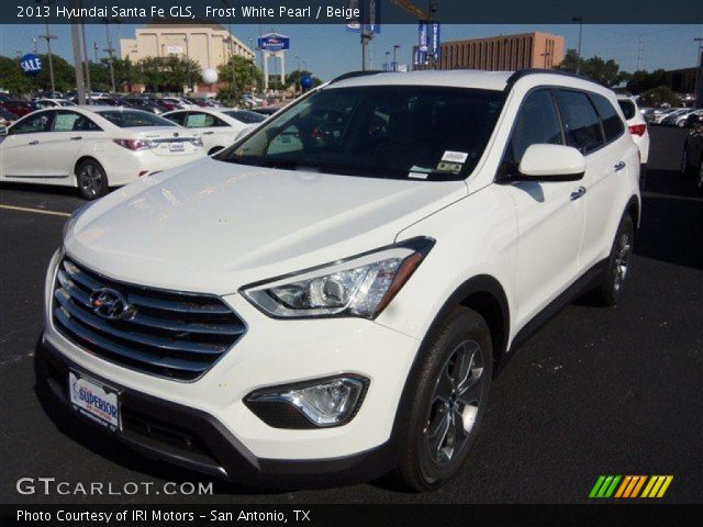 2013 Hyundai Santa Fe GLS in Frost White Pearl