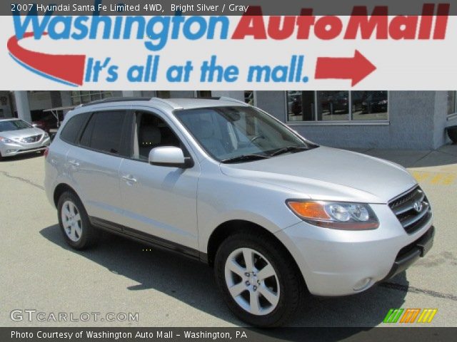 2007 Hyundai Santa Fe Limited 4WD in Bright Silver