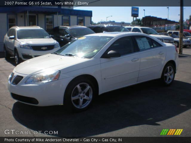 2007 Pontiac G6 V6 Sedan in Ivory White