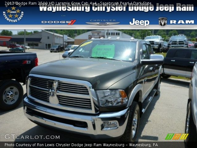 2012 Dodge Ram 2500 HD Laramie Crew Cab 4x4 in Sagebrush Pearl