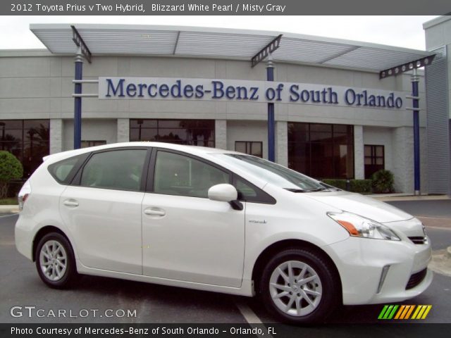 2012 Toyota Prius v Two Hybrid in Blizzard White Pearl