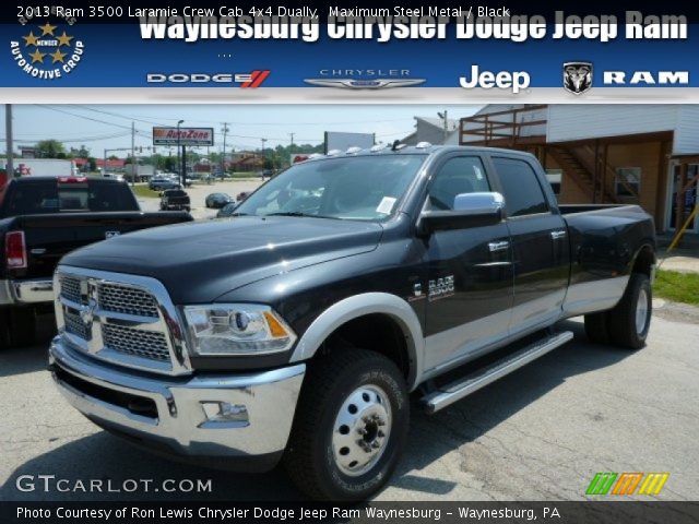 2013 Ram 3500 Laramie Crew Cab 4x4 Dually in Maximum Steel Metal