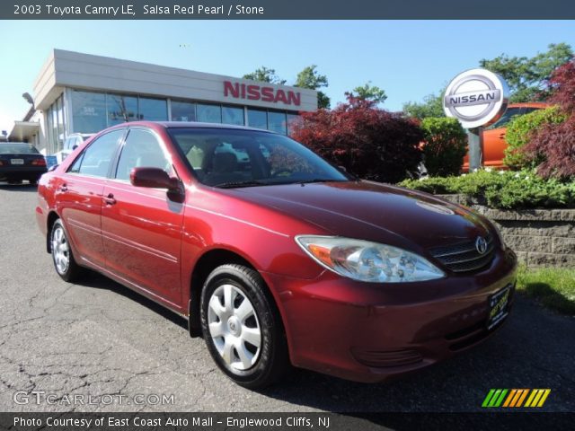 2003 Toyota Camry LE in Salsa Red Pearl