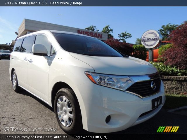 2012 Nissan Quest 3.5 S in Pearl White