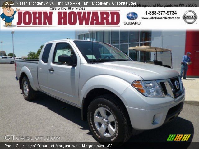 2013 Nissan Frontier SV V6 King Cab 4x4 in Brilliant Silver