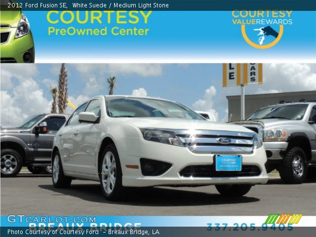 2012 Ford Fusion SE in White Suede