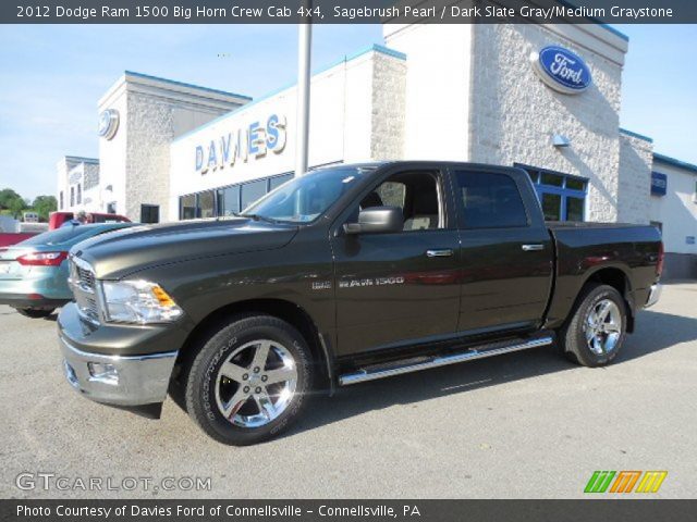 2012 Dodge Ram 1500 Big Horn Crew Cab 4x4 in Sagebrush Pearl